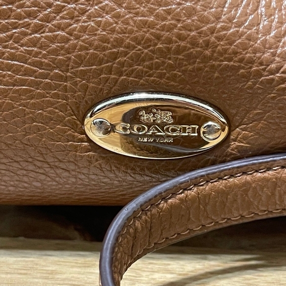 Coach Brown Leather Shoulder Bag - Picture 7 of 12